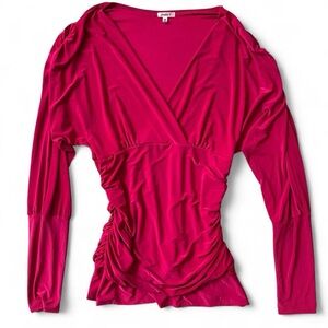 Studio Y Vibrant Fuchsia Blouse